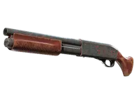 Sawed-Off | Crimson Batik (Battle-Scarred) skin