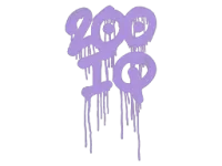 Zalakowane graffiti | 200 IQ (brutalny fiolet) skin