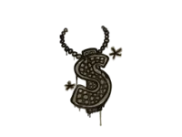 Zalakowane graffiti | Błyskotka (pustynny brąz) skin