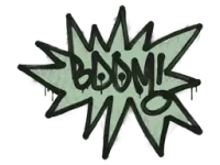 Zalakowane graffiti | BUM (pieniężna zieleń) skin