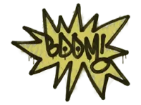 Zalakowane graffiti | BUM (kreślarska żółć) skin