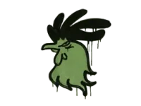 Sealed Graffiti | Cocky (Battle Green)