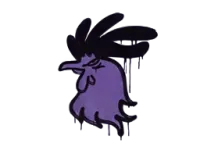 Zalakowane graffiti | Kogucik (potworna purpura) skin