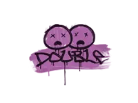 Zalakowane graffiti | Dwa trupy (róż bazooki) skin