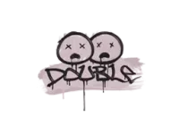 Versiegeltes Graffito | Double (Kampfschweinpink) skin