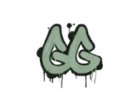 Zalakowane graffiti | GGEZ (pieniężna zieleń) skin