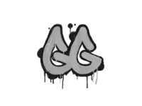 Zalakowane graffiti | GGEZ (biel żarłacza) skin