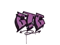 Zalakowane graffiti | GTG (róż bazooki) skin