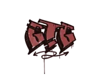 Grafiti precintado | GTG (rojo sangre) skin