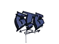 Grafíti selado | GTG (SWAT Blue) skin