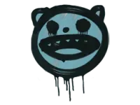 Sealed Graffiti | Happy Cat (Wire Blue)