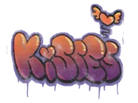 Versiegeltes Graffito | Kisses skin