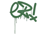 Versiegeltes Graffito | Ein bisschen einfach (Dschungelgrün) skin