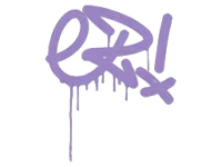 Zalakowane graffiti | Prościzna (brutalny fiolet) skin