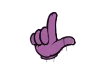 Zalakowane graffiti | Przegryw (róż bazooki) skin