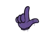 Zalakowane graffiti | Przegryw (potworna purpura) skin