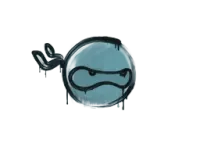 Zalakowane graffiti | Ninja (pastelowy błękit) skin
