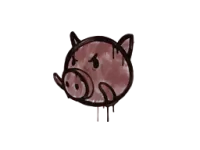 Sealed Graffiti | Piggles (Brick Red)