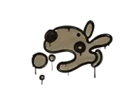 Zalakowane graffiti | Psiak (pustynny brąz) skin