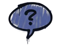 Sealed Graffiti | Question Mark (SWAT Blue)