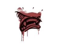 Grafiti precintado | Modo furia (rojo sangre) skin