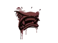 Zalakowane graffiti | Furiat (ceglana czerwień) skin
