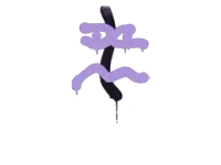 Zalakowane graffiti | Odrzut XM1014 (brutalny fiolet) skin