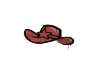 Zalakowane graffiti | Szeryf (krwista czerwień) skin