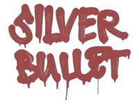 Förseglad graffiti | Silver Bullet (Blodröd) skin
