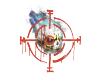 Versiegeltes Graffito | Skull n' Crosshairs skin