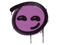 Zalakowane graffiti | Uśmieszek (róż bazooki) skin