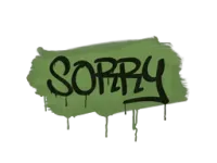 Sealed Graffiti | Sorry (Battle Green)