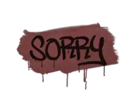 Sealed Graffiti | Sorry (Brick Red)