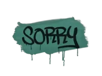 Zalakowane graffiti | Wybacz (żabia zieleń) skin