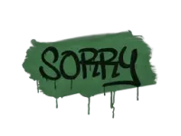 Zalakowane graffiti | Wybacz (zieleń dżungli) skin