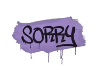 Grafiti precintado | Sorry (violeta violento) skin