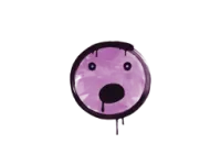 Zalakowane graffiti | Oniemiały (róż bazooki) skin
