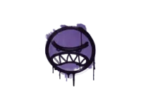 Zalakowane graffiti | Wnerw (potworna purpura) skin