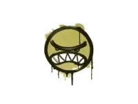 Zalakowane graffiti | Wnerw (kreślarska żółć) skin