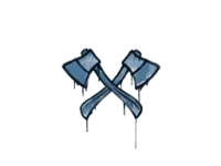 Sealed Graffiti | X-Axes (Monarch Blue)
