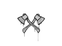 Sealed Graffiti | X-Axes (Shark White)