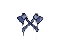 Versiegeltes Graffito | X-Axes (SWAT-Blau) skin