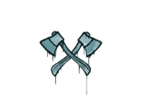 Sealed Graffiti | X-Axes (Wire Blue)