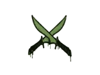 Sealed Graffiti | X-Knives (Battle Green)