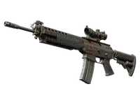 SG 553 | Basket Halftone (Battle-Scarred)