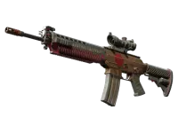 SG 553 | Berry Gel Coat (Battle-Scarred)
