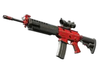 SG 553 | Candy Apple (Battle-Scarred)