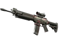 SG 553 | Cyberforce (Battle-Scarred)