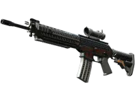 SG 553 | Heavy metal (lekkie zużycie) skin