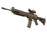 SG 553 | Safari Print (Battle-Scarred) skin